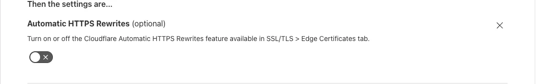 CloudFlare Configuration Rules 3