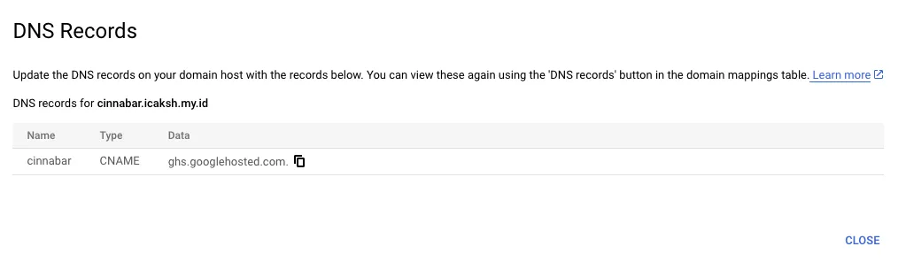 Pointing Domain Cloud Run